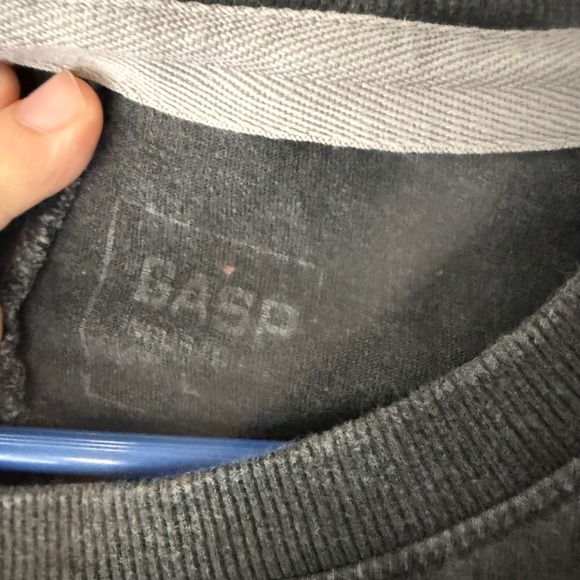 GASP Mens T Shirt Black Heavy Cotton Graphic Print Short Sleeve Athleisure L - Picture 4 of 8